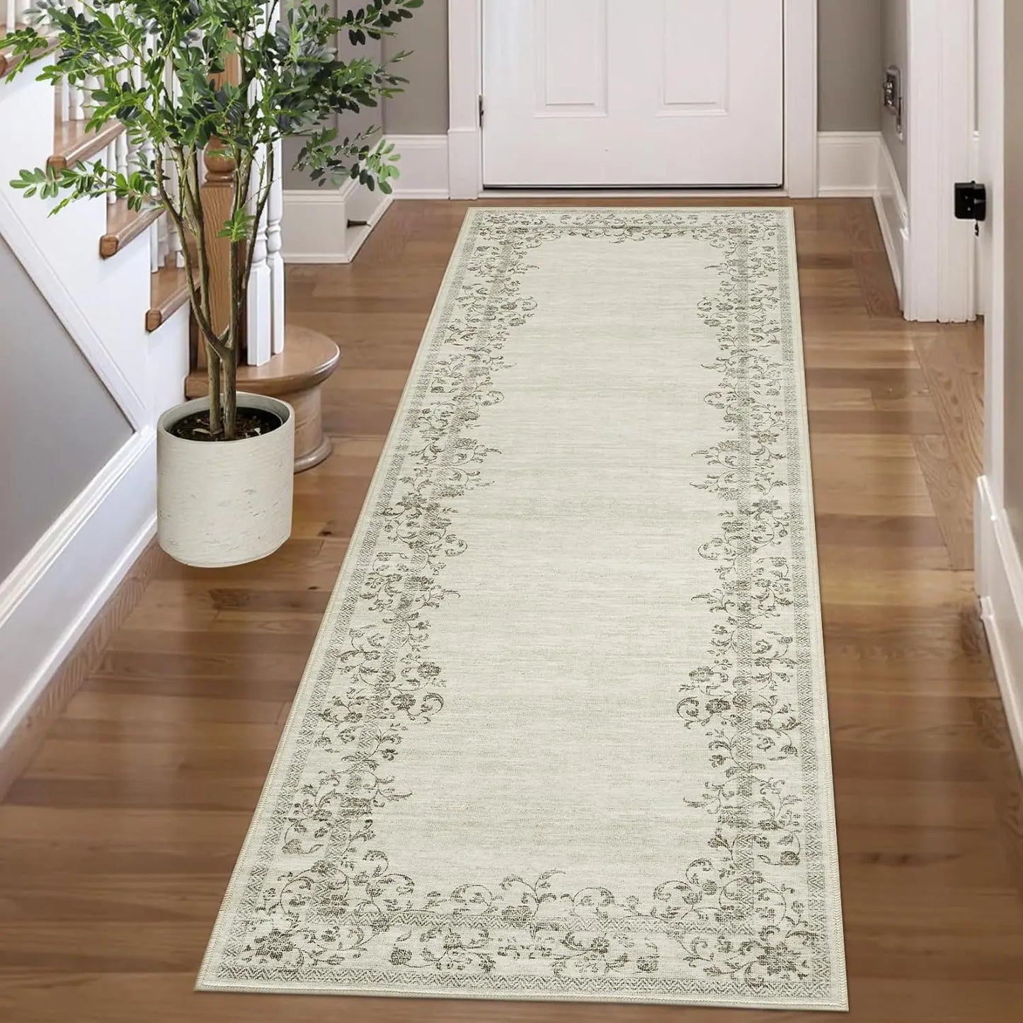 HiMISS Floral Area Rug for Living Room and Bedroom