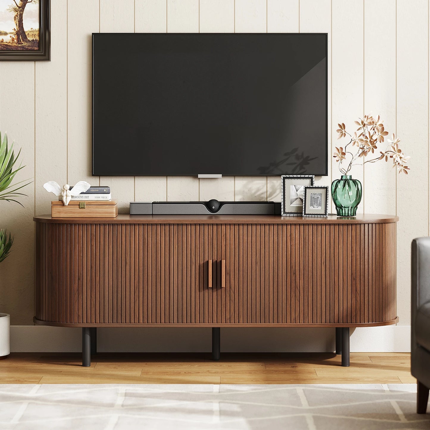ONBRILL TV Stand With Power Outlet For Living Room