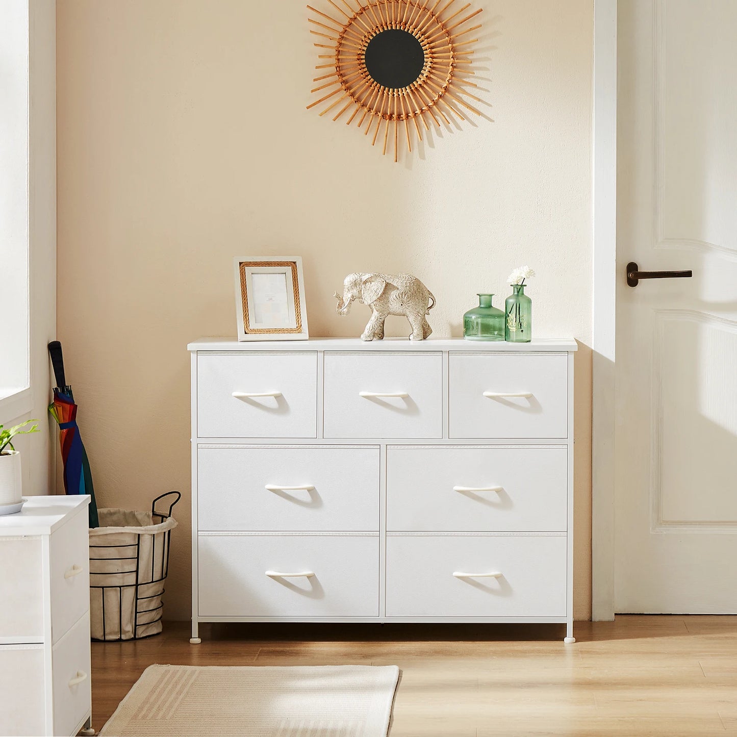 JHK Wardrobe Chest With Drawers For Bedroom Storage Cabinet