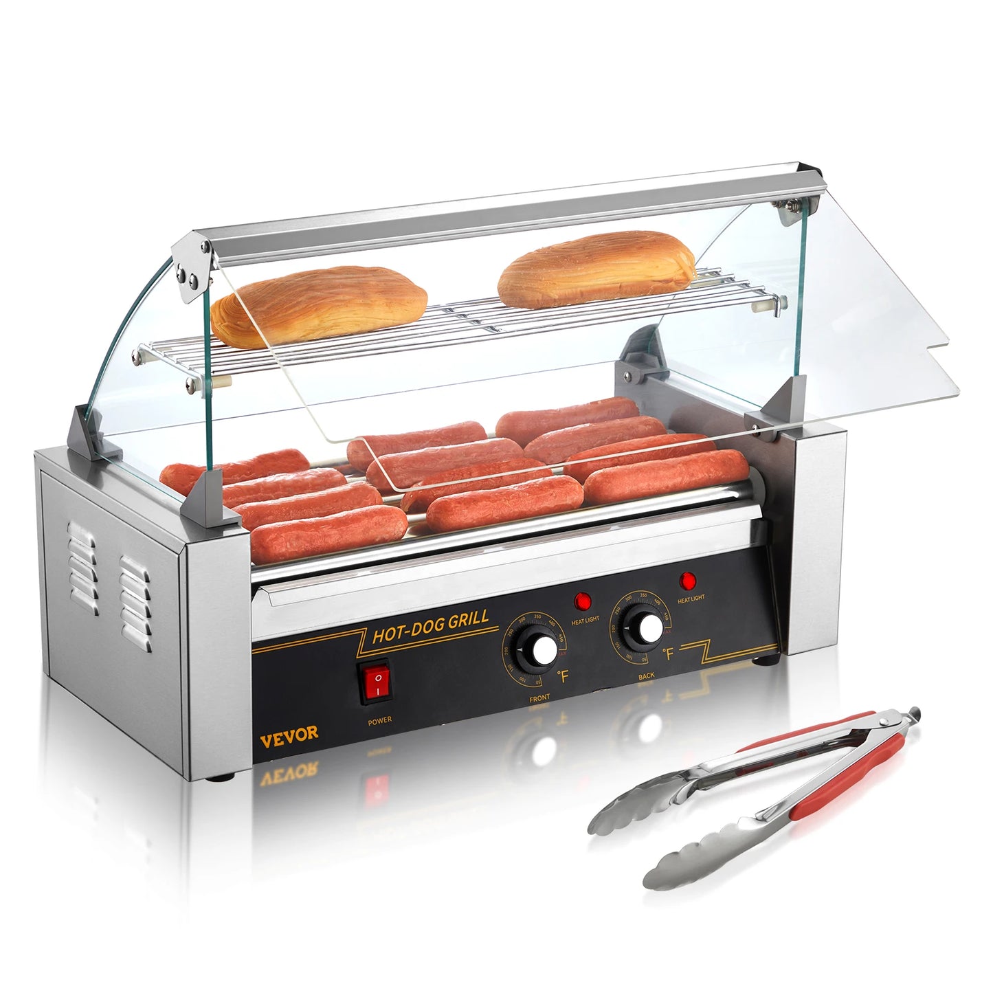 SucceBuy Commercial Hot Dog Roller Sausage Maker Grill