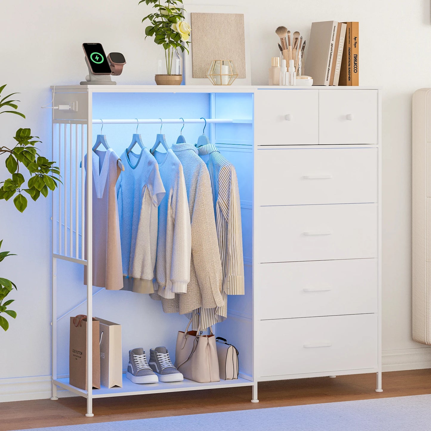 Twister.CK Modern Chest Of Drawers With Reversible Fabric Drawers