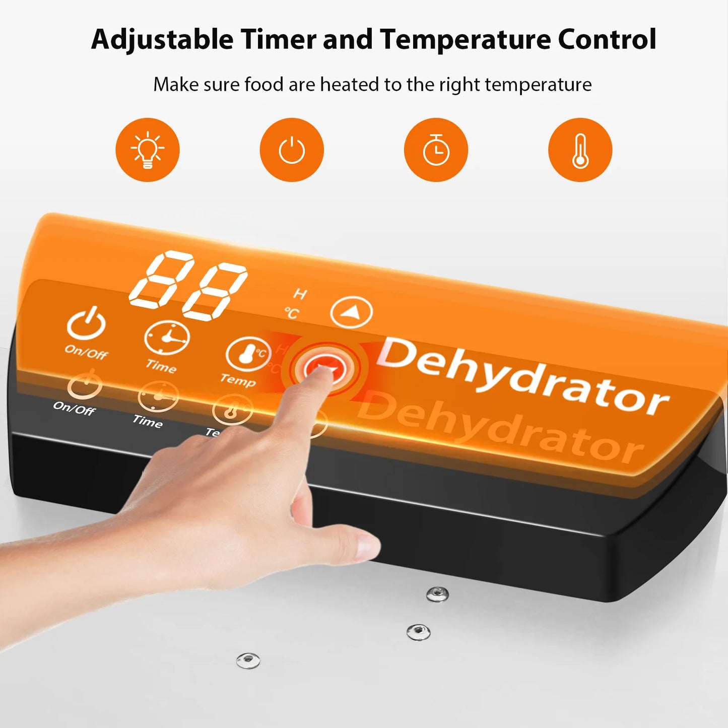 SHICUO 20 Trays Commercial Food Dehydrator 110V 1500W