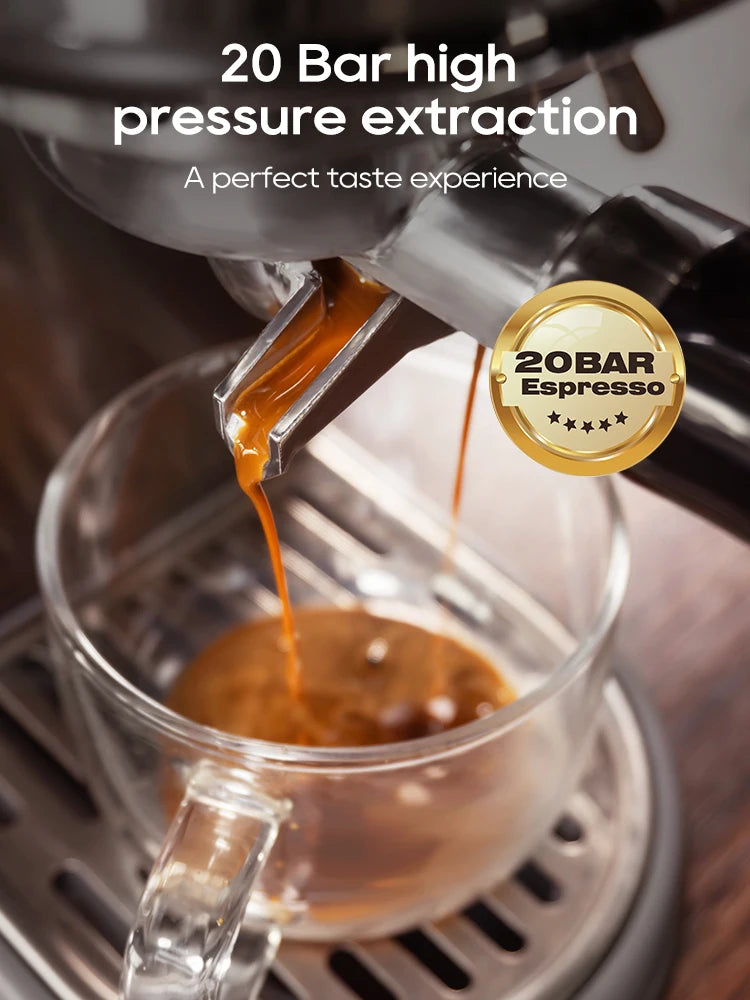 HiBREW H10B 20Bar Semi Automatic Espresso Machine Temperature Control
