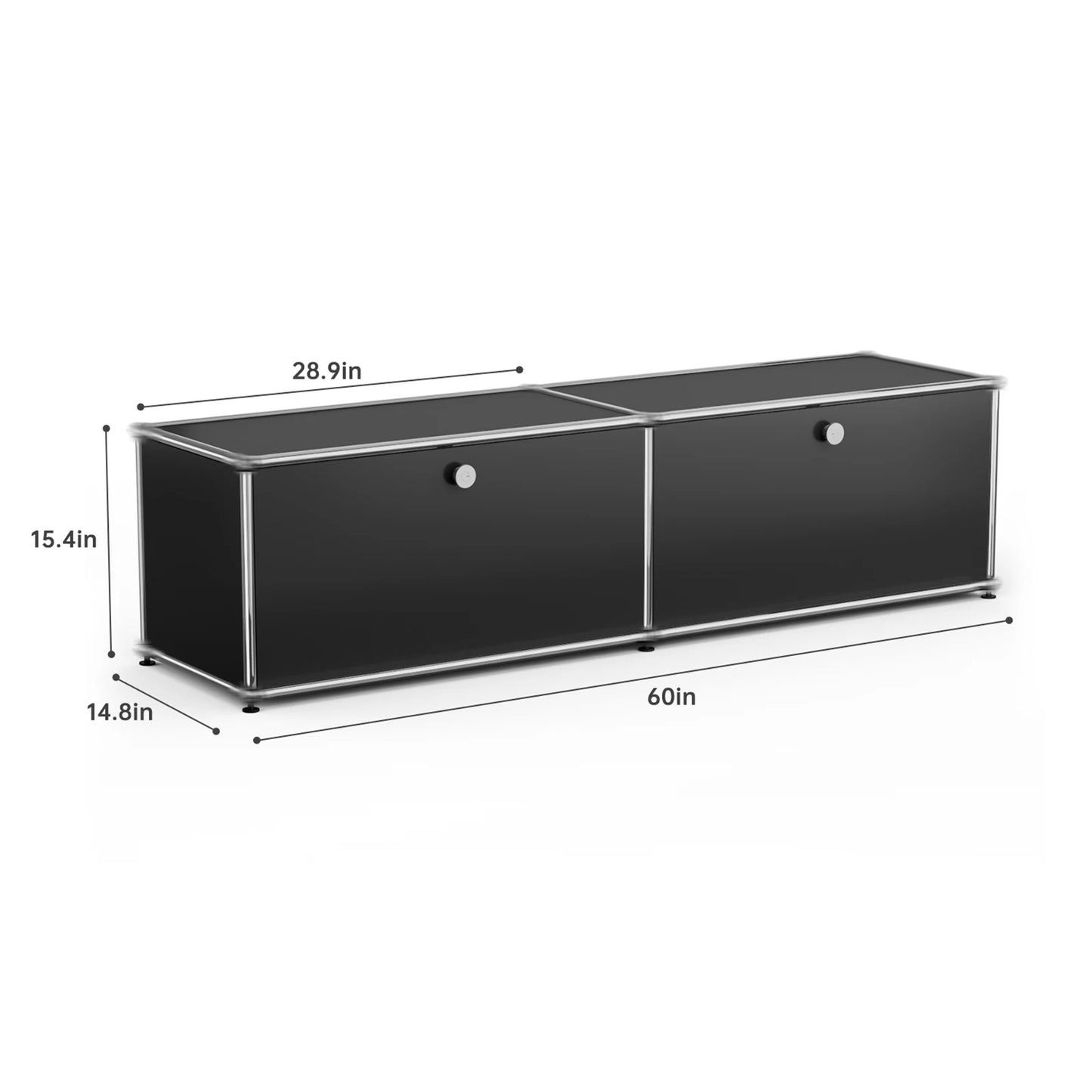 Stainless Steel Storage Cabinet Metal Organizer TV Stand For Living Room