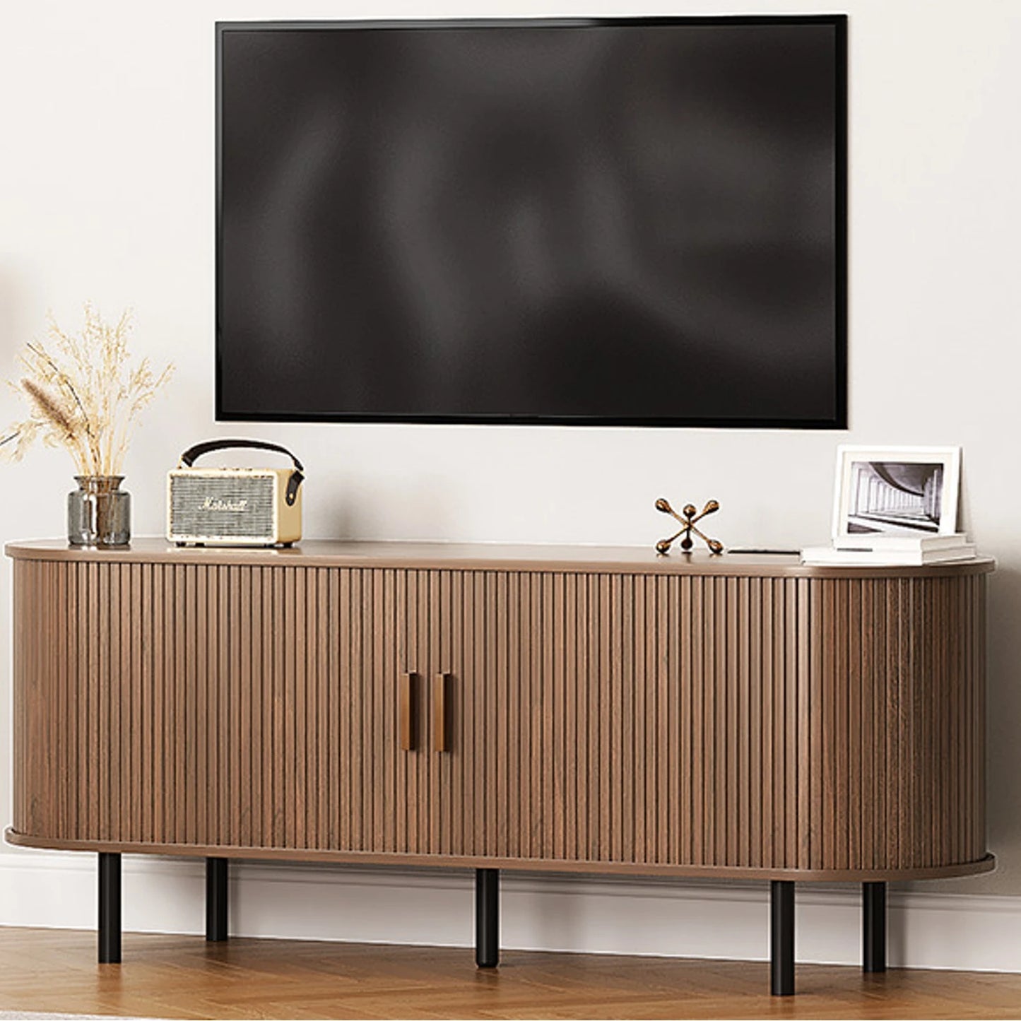 ONBRILL TV Stand With Power Outlet For Living Room
