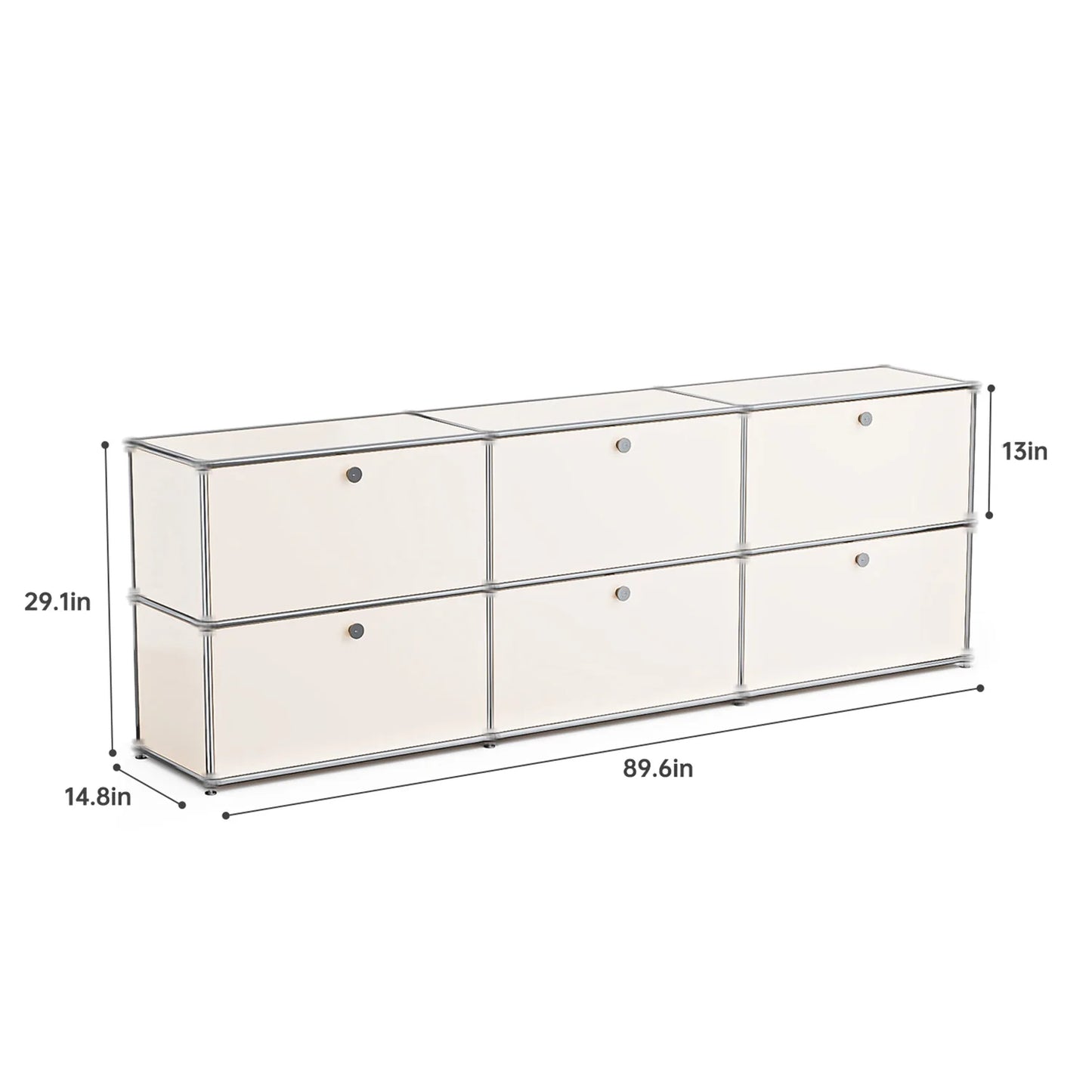 Stainless Steel Storage Cabinet Metal Organizer TV Stand For Living Room