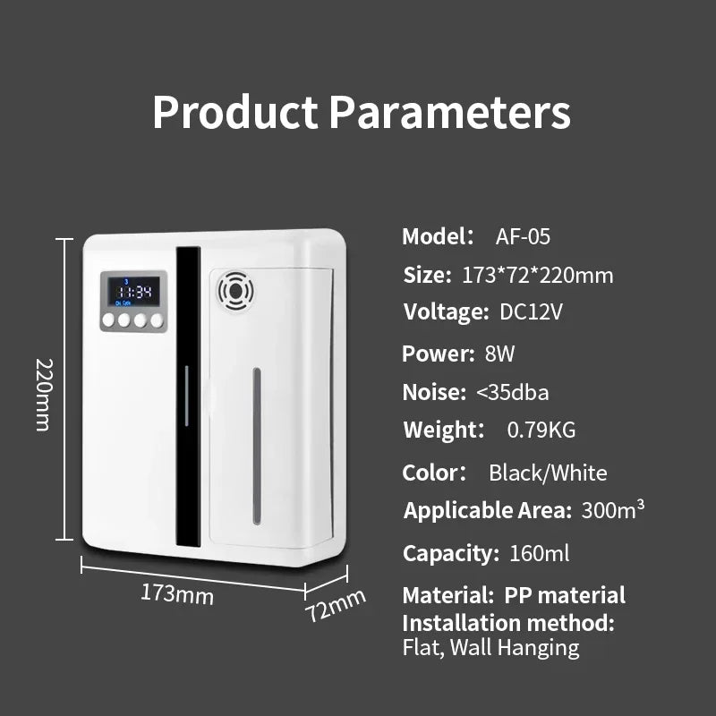 Le Parfum Fasina Smart Essential Oil Diffuser Bluetooth Wall Mount