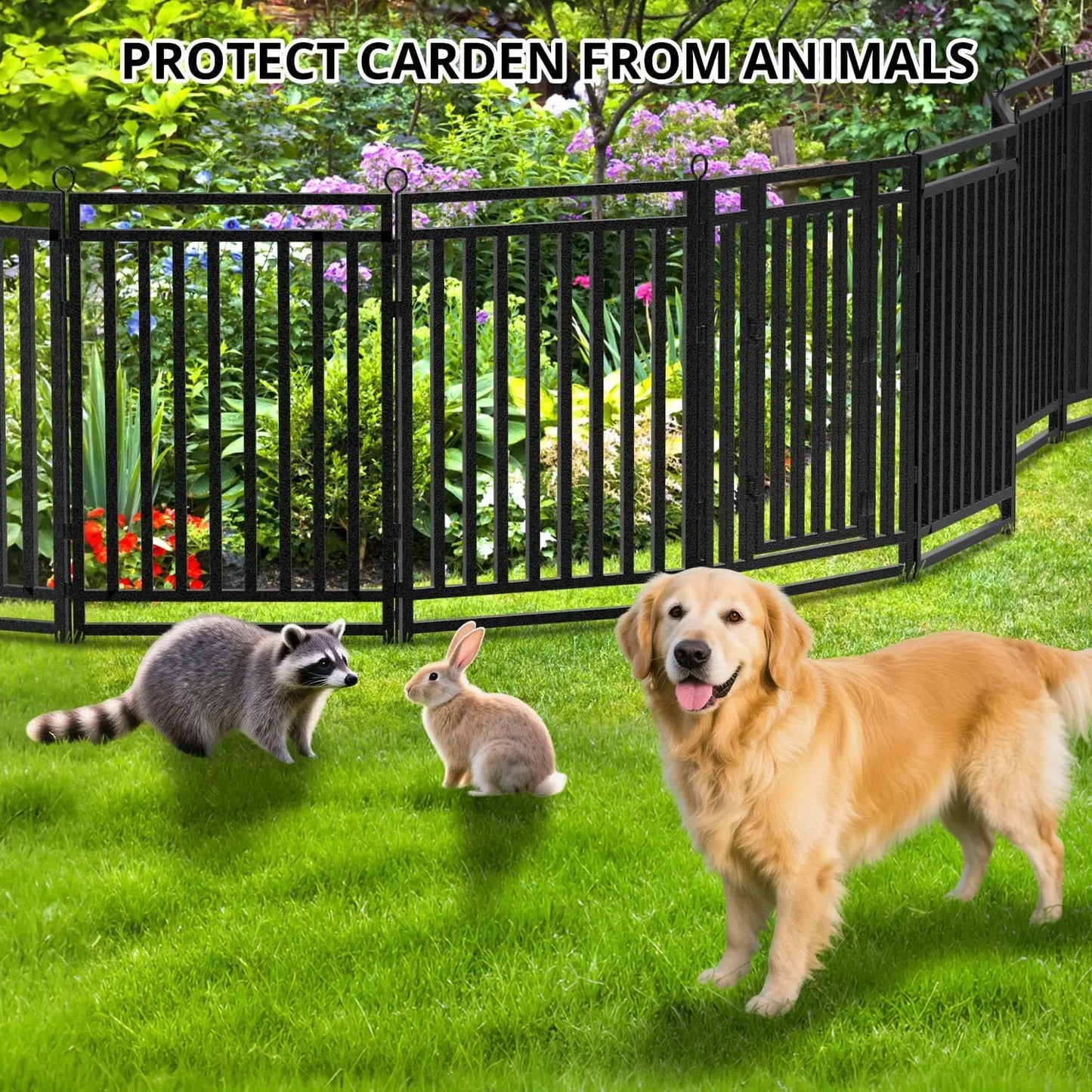 Decorative Garden Fence For Yard Metal Dog Fence Panels Gates