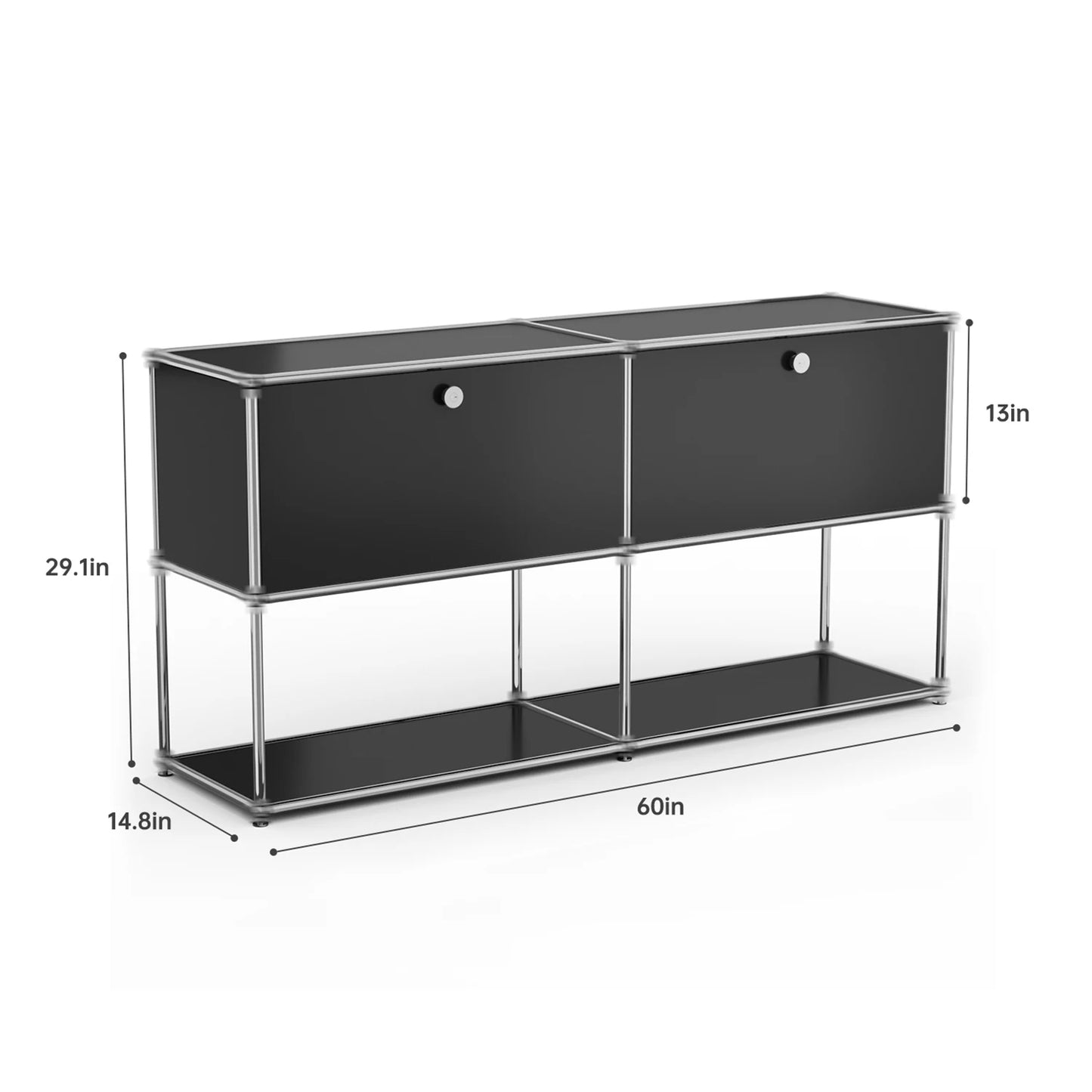 Stainless Steel Storage Cabinet Metal Organizer TV Stand For Living Room