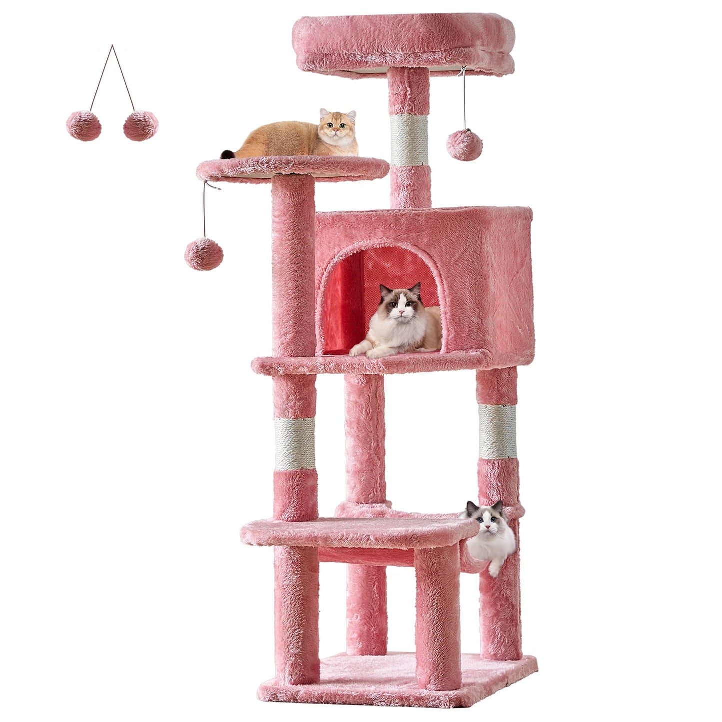 JHK Cat Tree Multi Level Tower For Indoor Cats Playtime