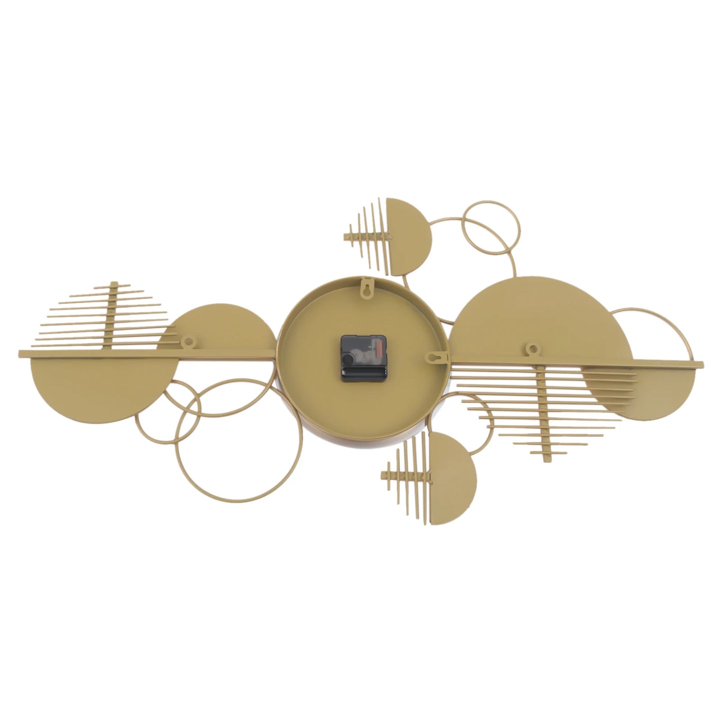 Creative Modern Metal Wall Clock Decorative Battery Operated Silent Minimalist