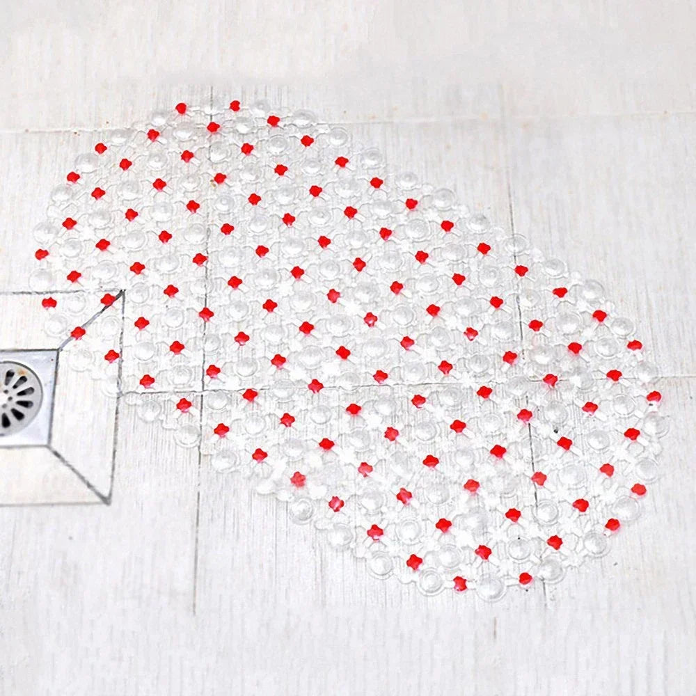 PVC Anti-Skid Bath Mat With Suction Cup Non-Slip Shower Mat
