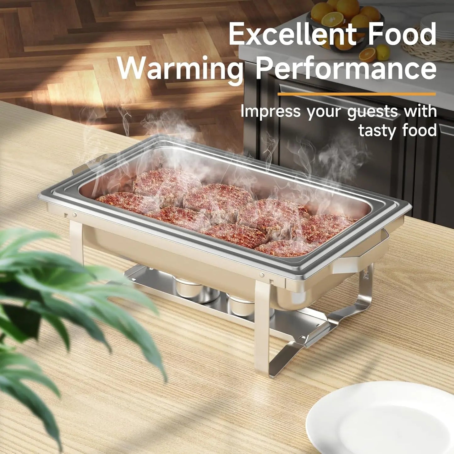 Chafing Dish Buffet Server Stainless Steel Rectangular