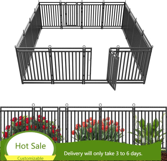 Decorative Garden Fence For Yard Metal Dog Fence Panels Gates