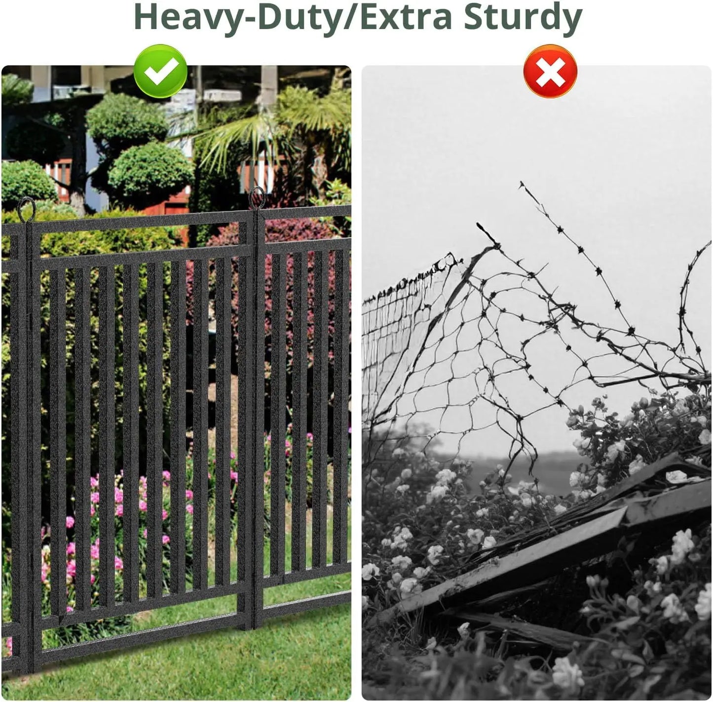 Decorative Garden Fence For Yard Metal Dog Fence Panels Gates