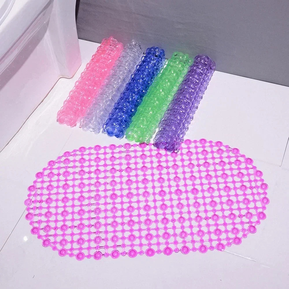 PVC Anti-Skid Bath Mat With Suction Cup Non-Slip Shower Mat