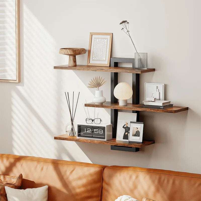 Floating Shelf Wall Mounted Adjustable Storage Shelves For Bathroom Kitchen
