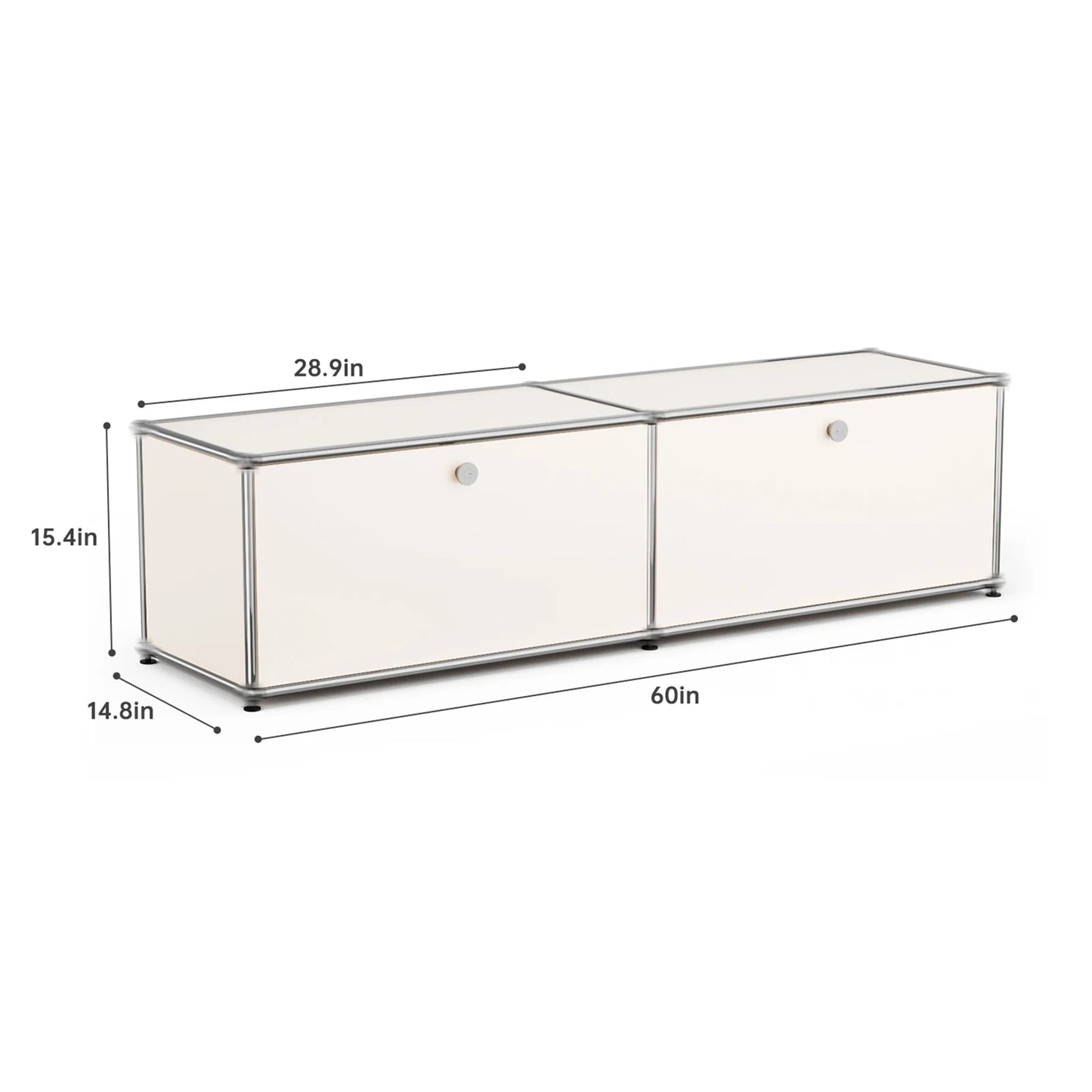 Stainless Steel Storage Cabinet Metal Organizer TV Stand For Living Room