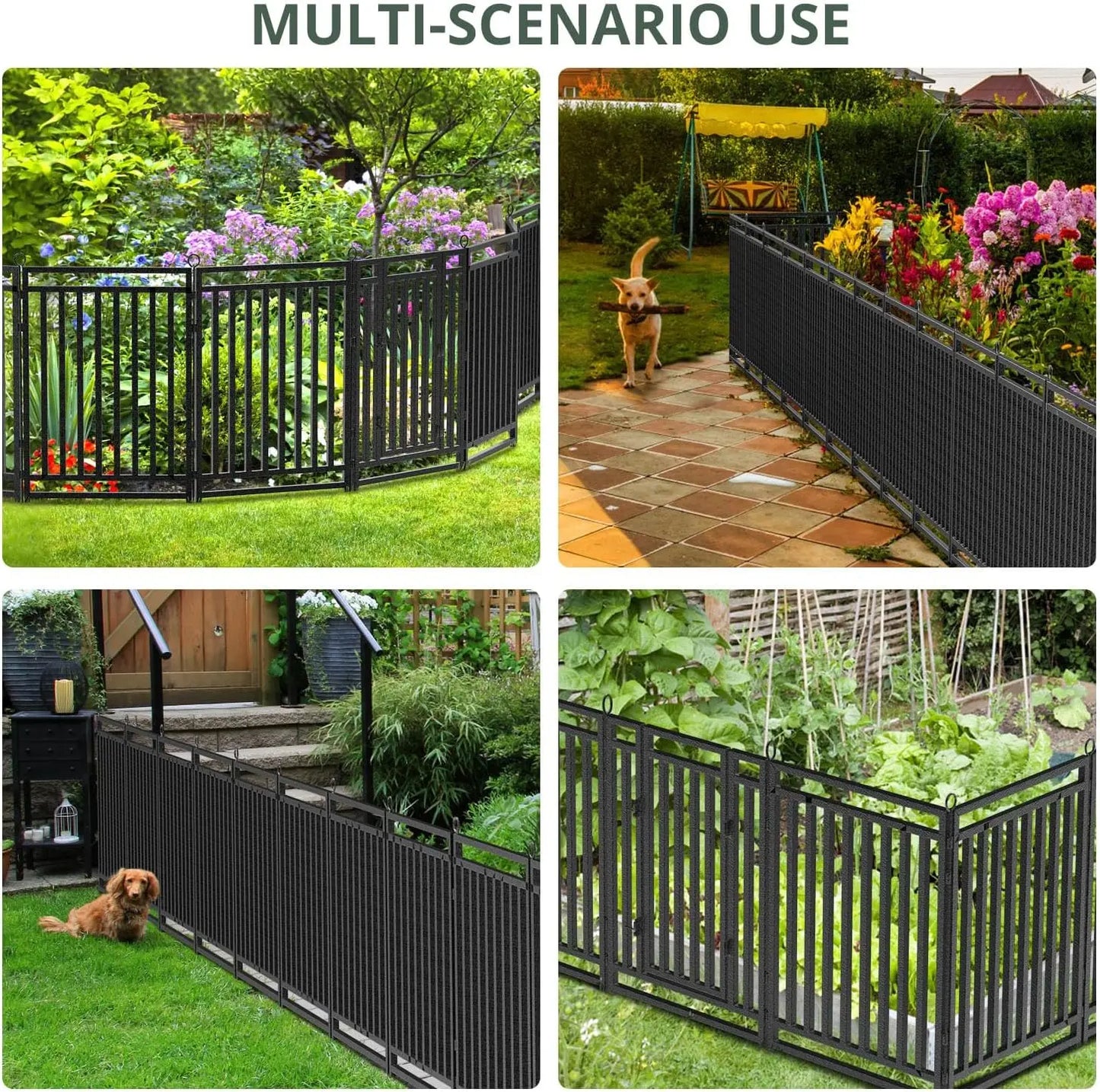 Decorative Garden Fence For Yard Metal Dog Fence Panels Gates