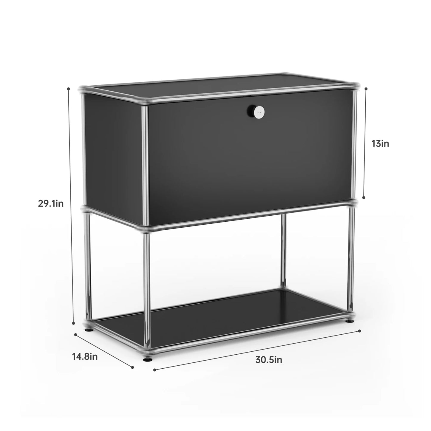 Stainless Steel Storage Cabinet Metal Organizer TV Stand For Living Room
