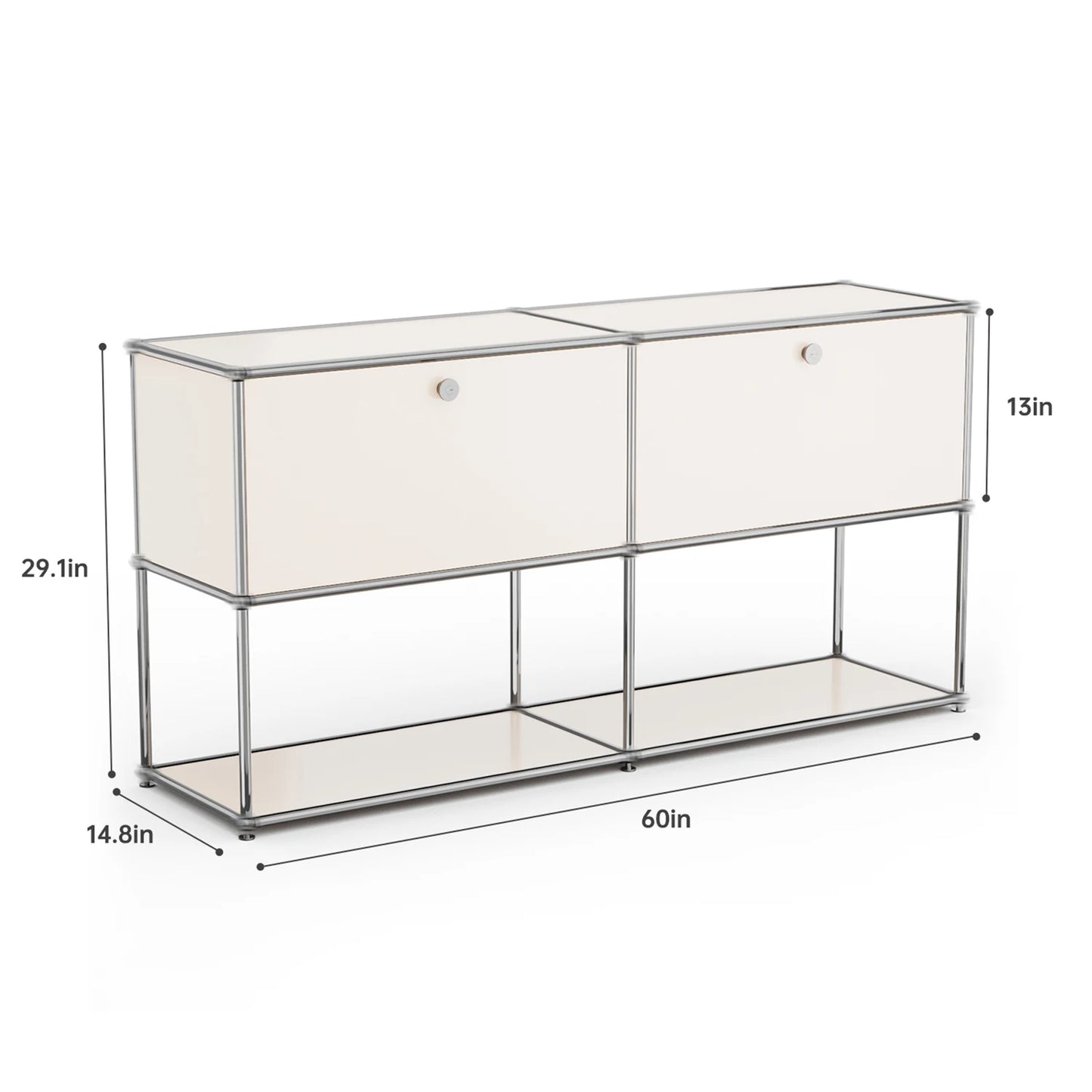 Stainless Steel Storage Cabinet Metal Organizer TV Stand For Living Room