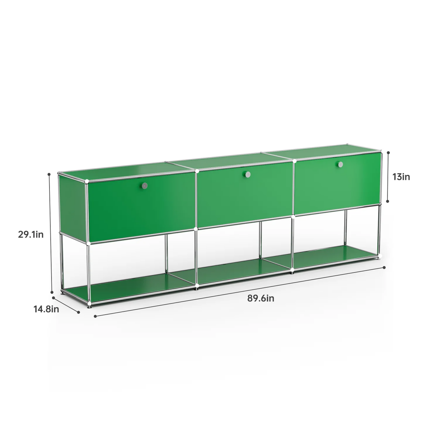 Stainless Steel Storage Cabinet Metal Organizer TV Stand For Living Room