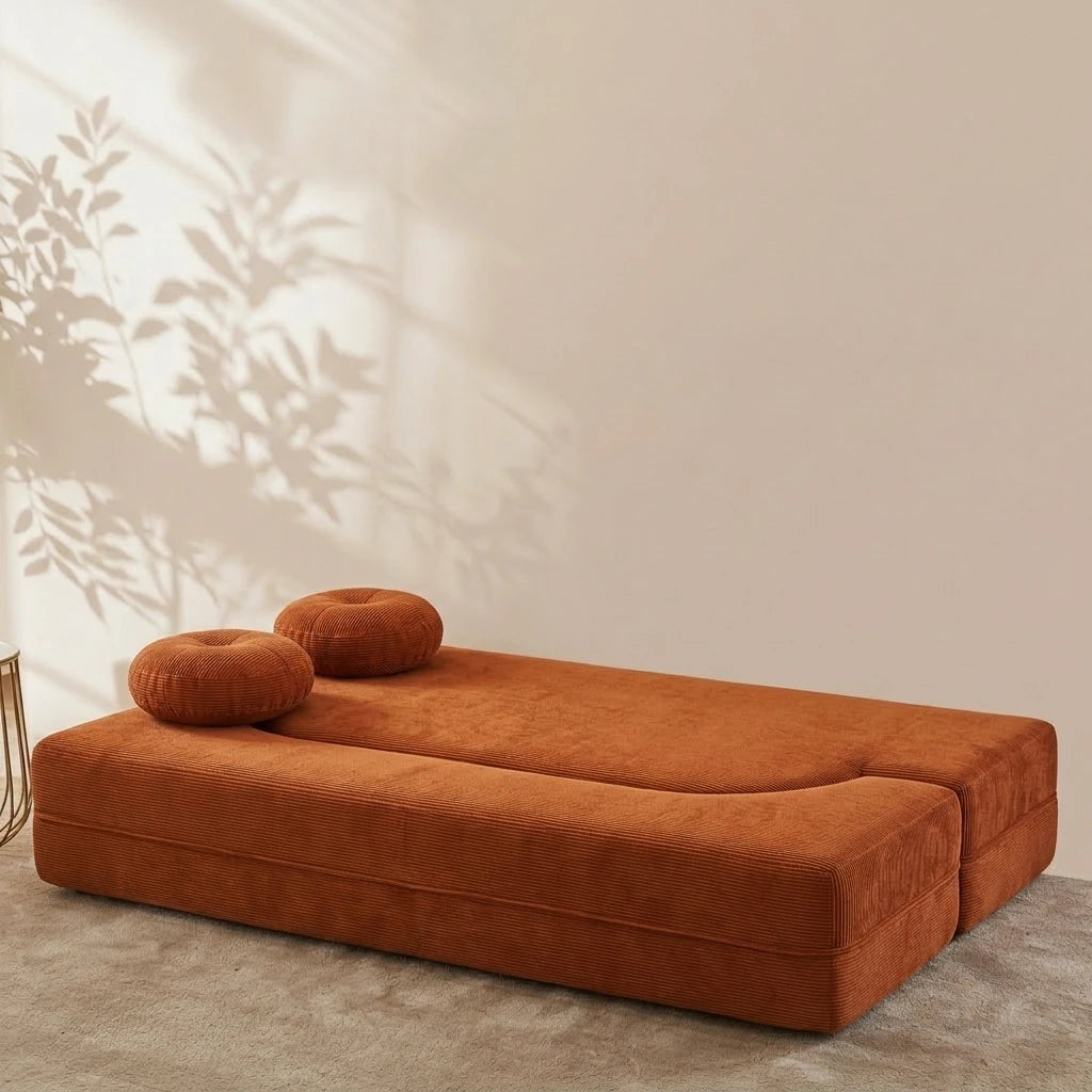 Living Room Sofa Bed Memory Foam Modular Couch Space Saving