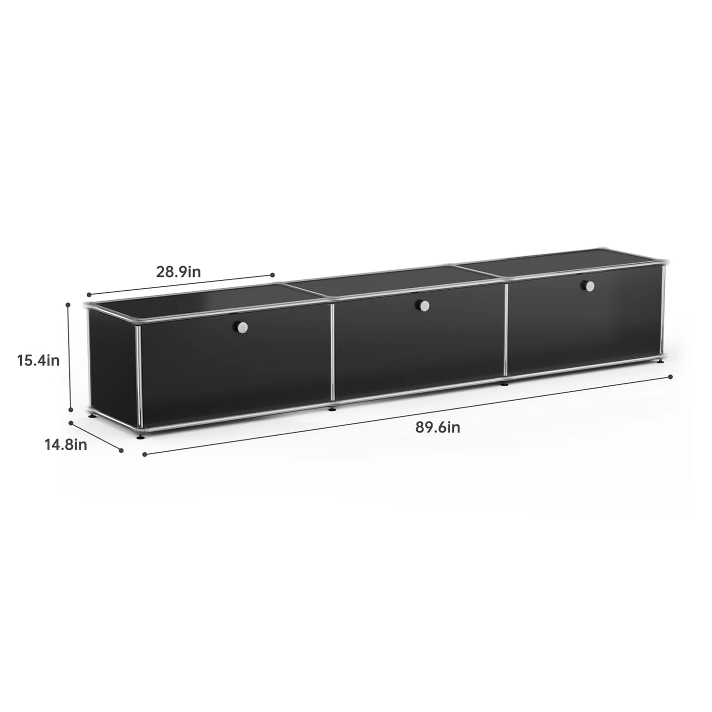 Stainless Steel Storage Cabinet Metal Organizer TV Stand For Living Room