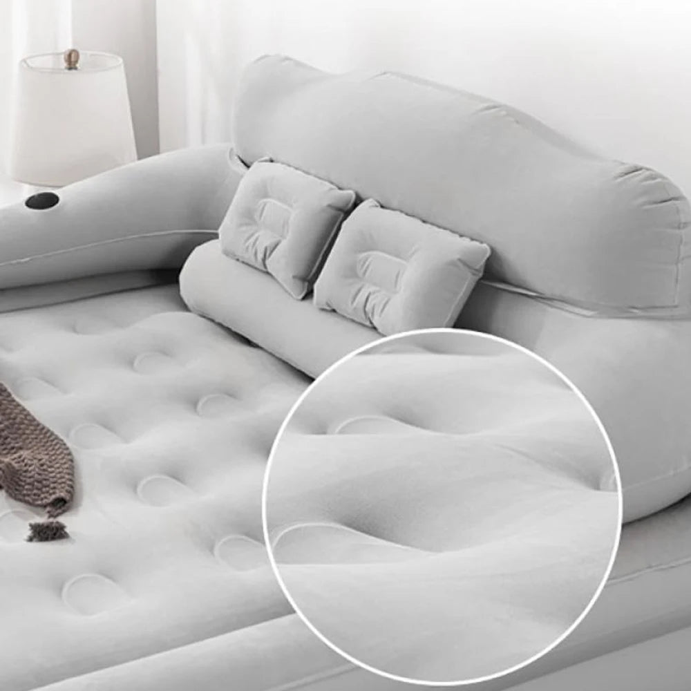 Camping Inflatable Air Bed With Backrest For Two Indoor Outdoor
