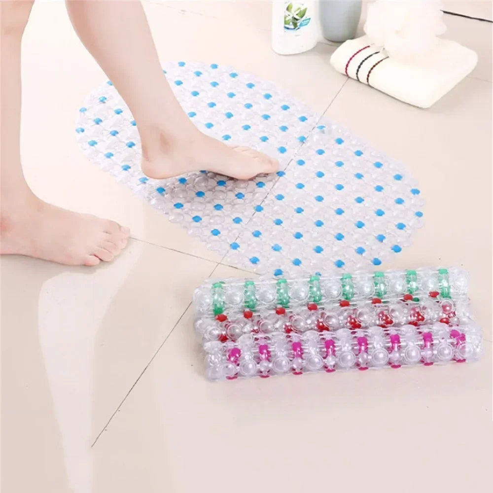 PVC Anti-Skid Bath Mat With Suction Cup Non-Slip Shower Mat