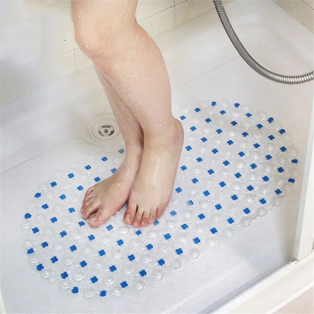 PVC Anti-Skid Bath Mat With Suction Cup Non-Slip Shower Mat