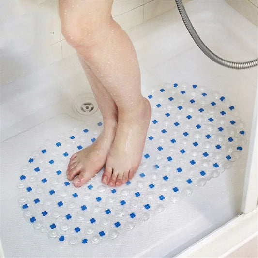 PVC Anti-Skid Bath Mat With Suction Cup Non-Slip Shower Mat