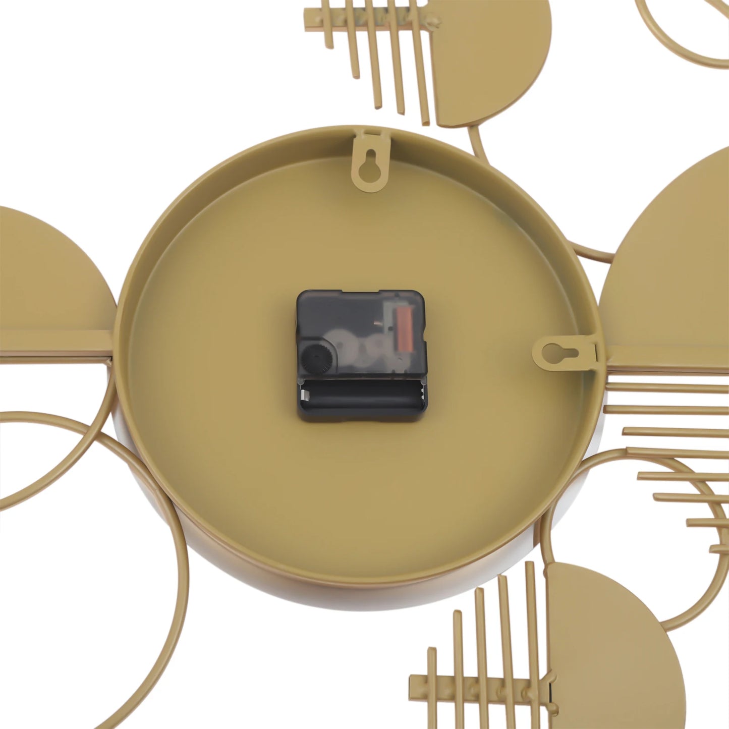 Creative Modern Metal Wall Clock Decorative Battery Operated Silent Minimalist