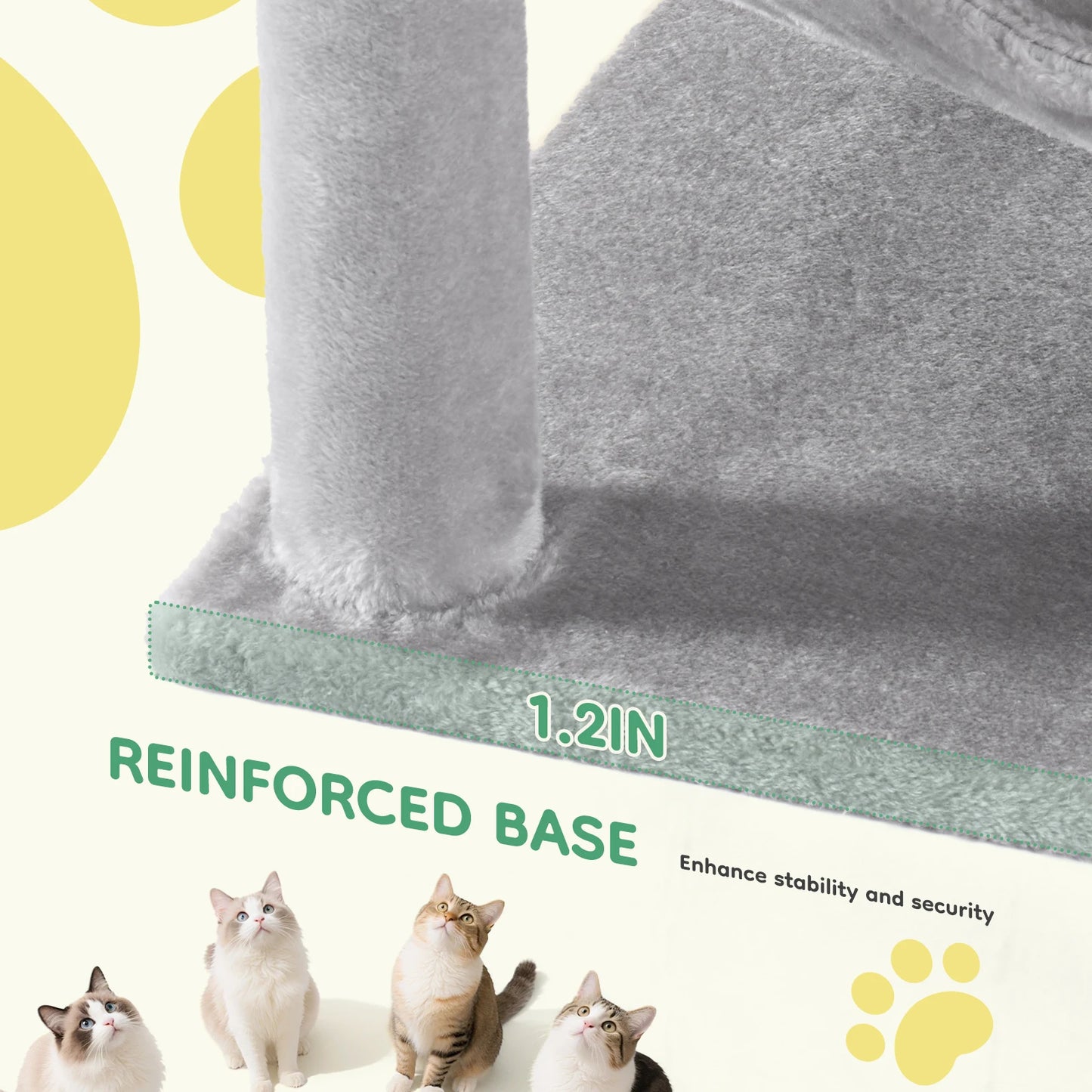JHK Cat Tree Multi Level Tower For Indoor Cats Playtime