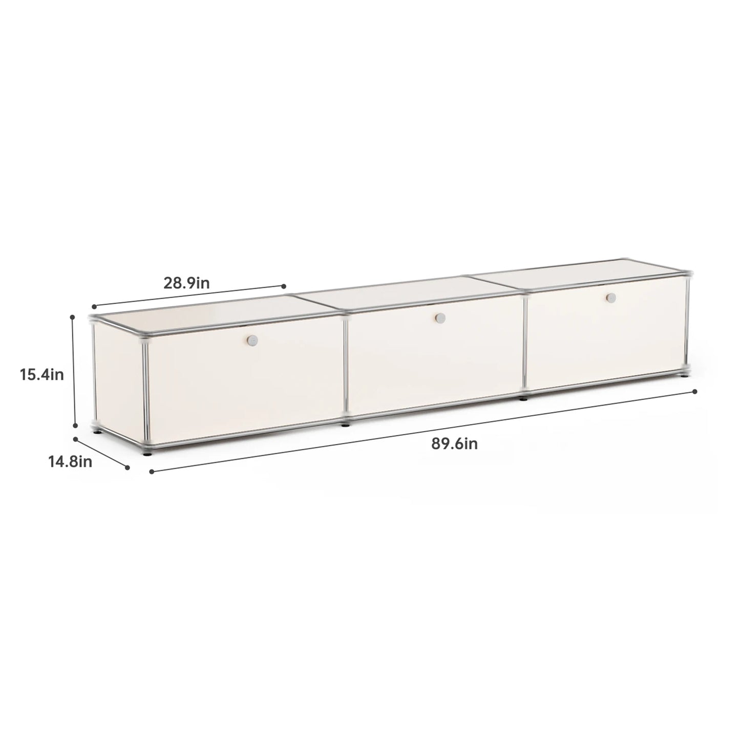 Stainless Steel Storage Cabinet Metal Organizer TV Stand For Living Room