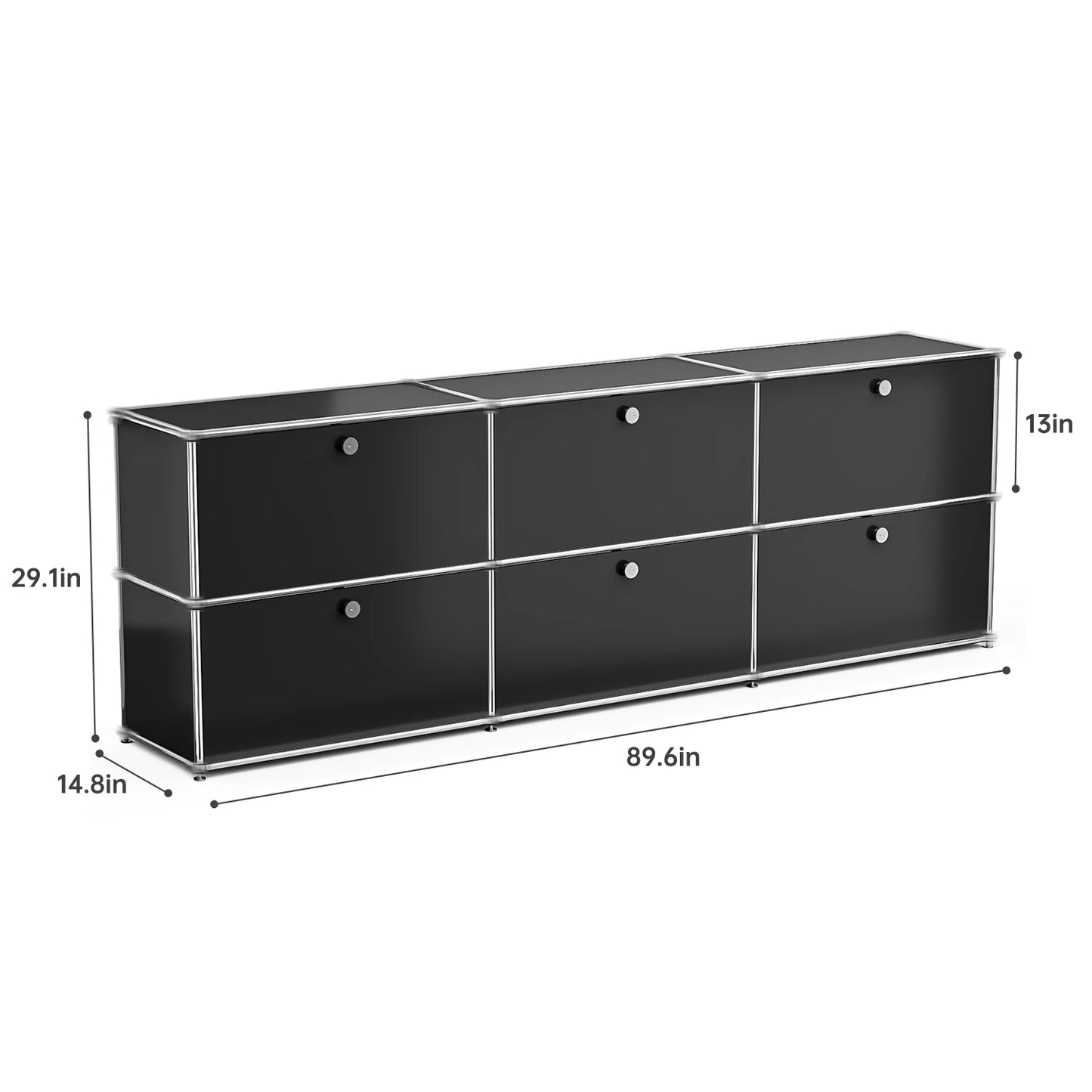 Stainless Steel Storage Cabinet Metal Organizer TV Stand For Living Room