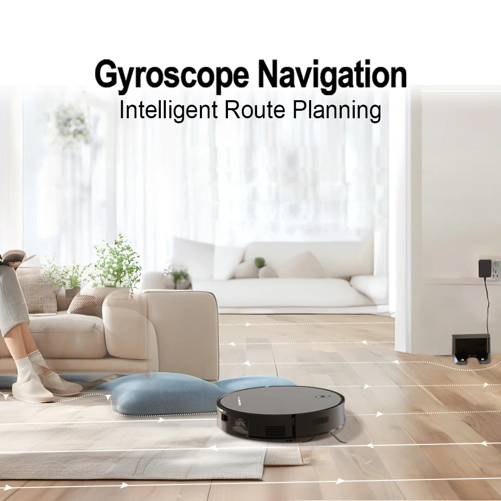 Boaimore Robot Vacuum Mop Combo With 6000Pa Suction Smart Mapping