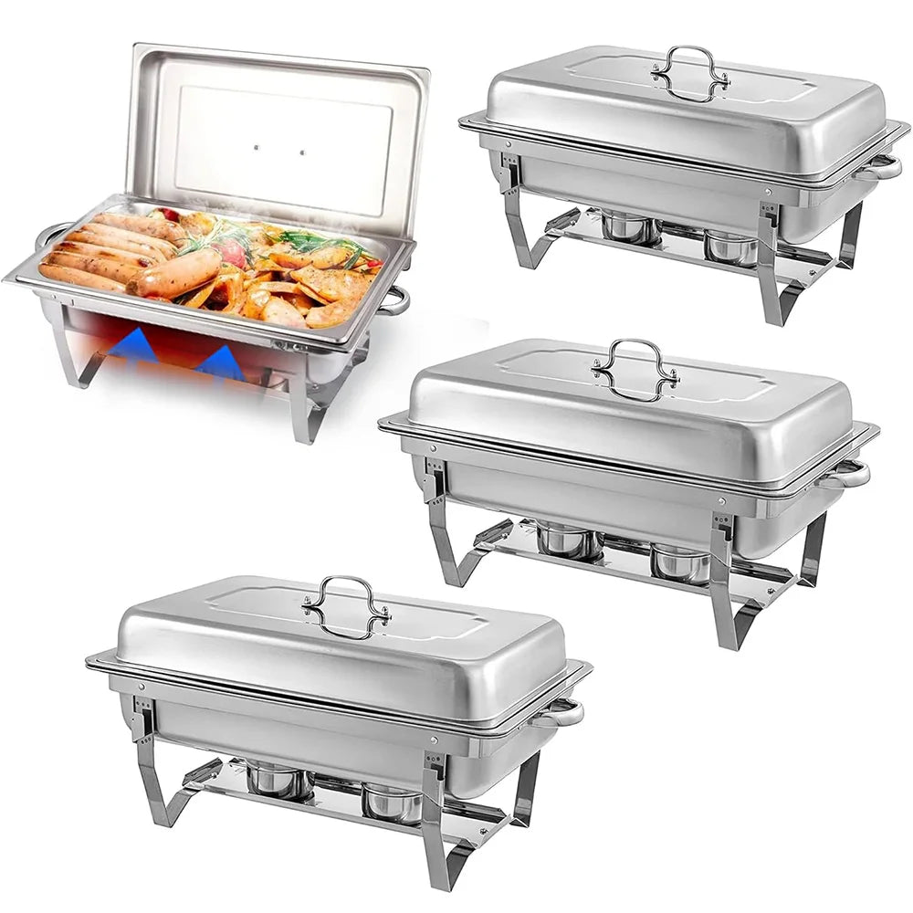 Chafing Dish Buffet Server Stainless Steel Rectangular