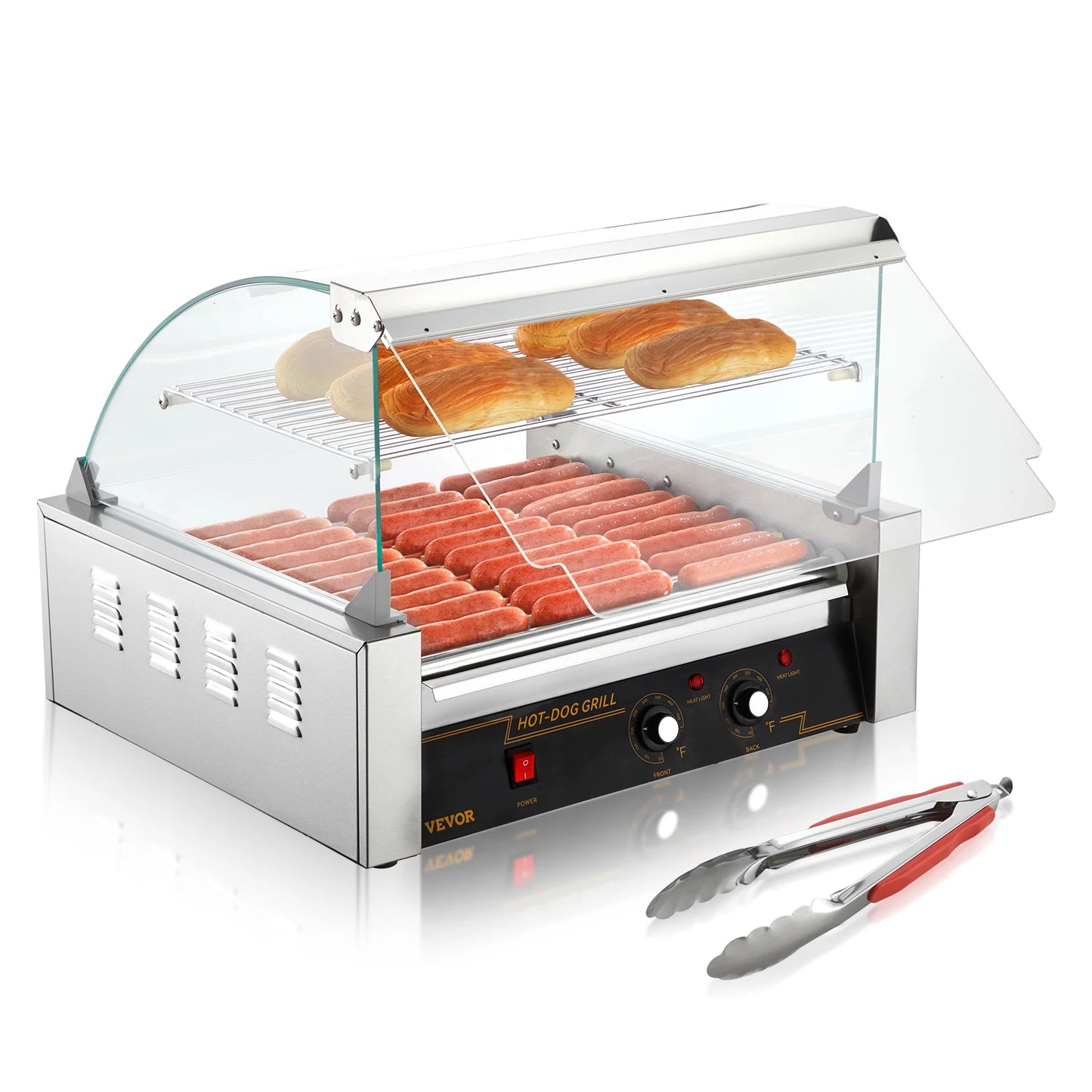 SucceBuy Commercial Hot Dog Roller Sausage Maker Grill
