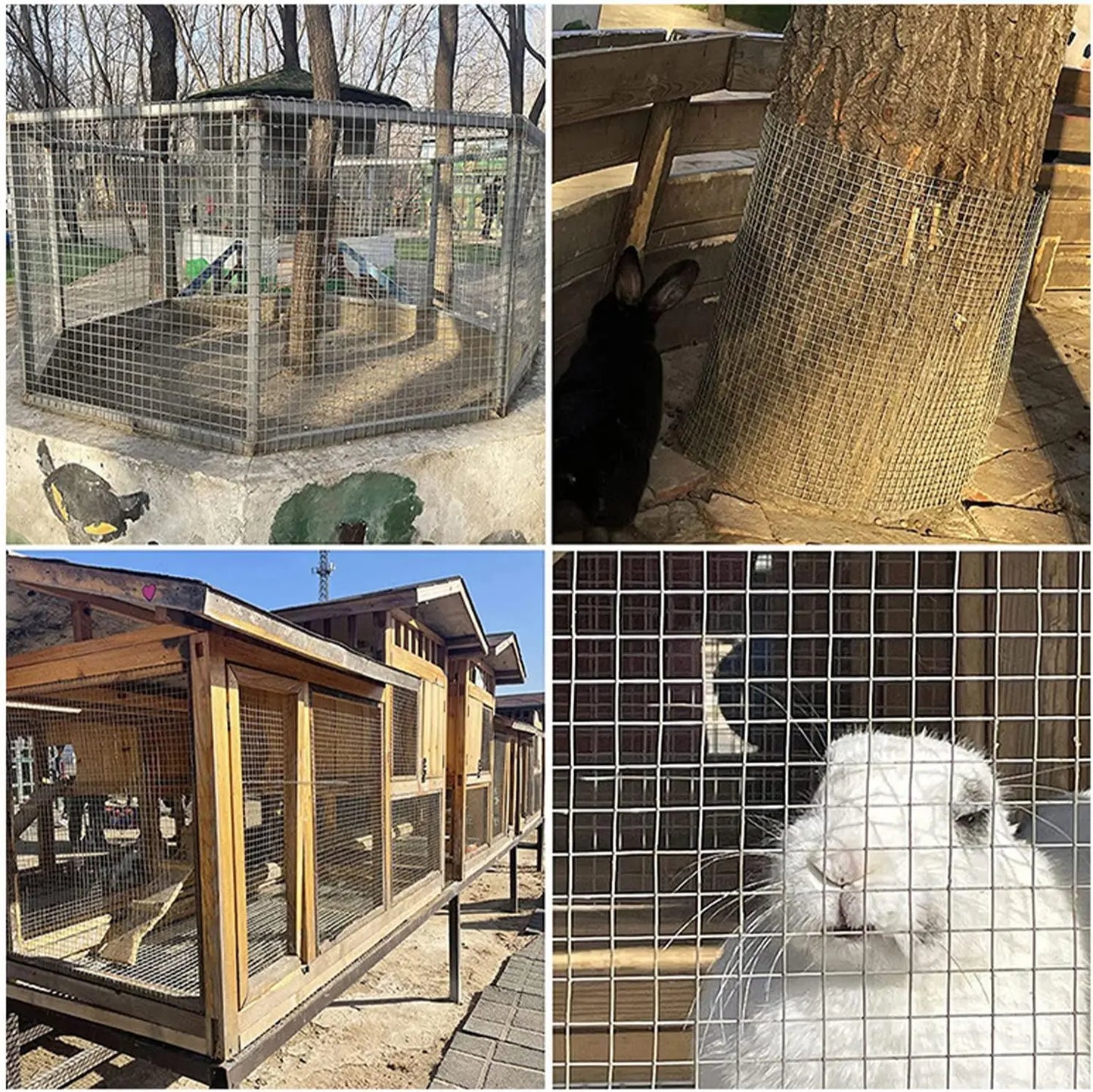 HiMISS Galvanized Chicken Wire Mesh Roll For Garden Fencing