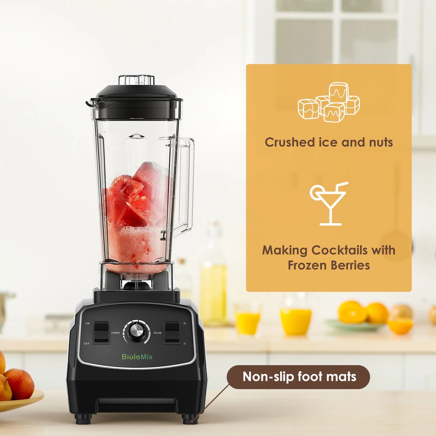 Biolomix 3HP 2200W Heavy Duty Commercial Blender Juicer