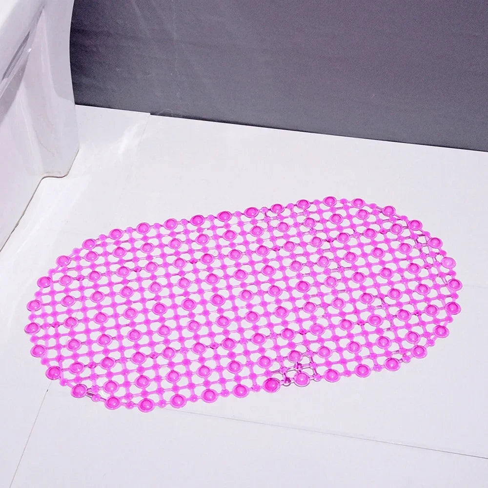 PVC Anti-Skid Bath Mat With Suction Cup Non-Slip Shower Mat