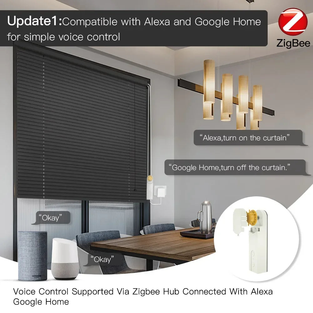 MOES ZigBee Smart DIY Motorized Roller Blinds Drive Motor Hub