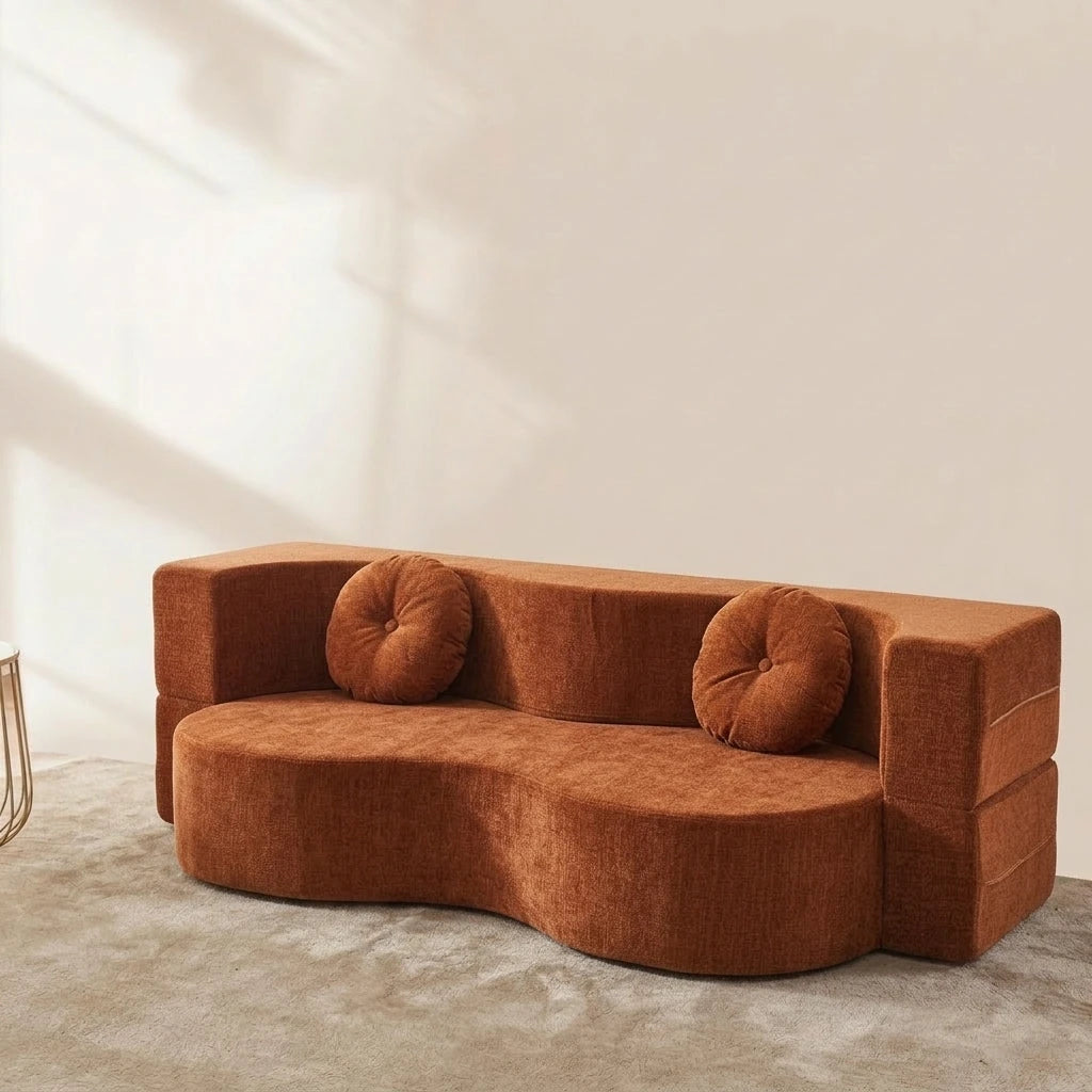 Living Room Sofa Bed Memory Foam Modular Couch Space Saving