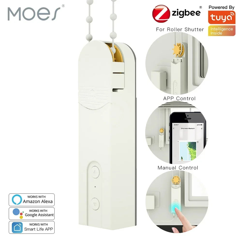 MOES ZigBee Smart DIY Motorized Roller Blinds Drive Motor Hub