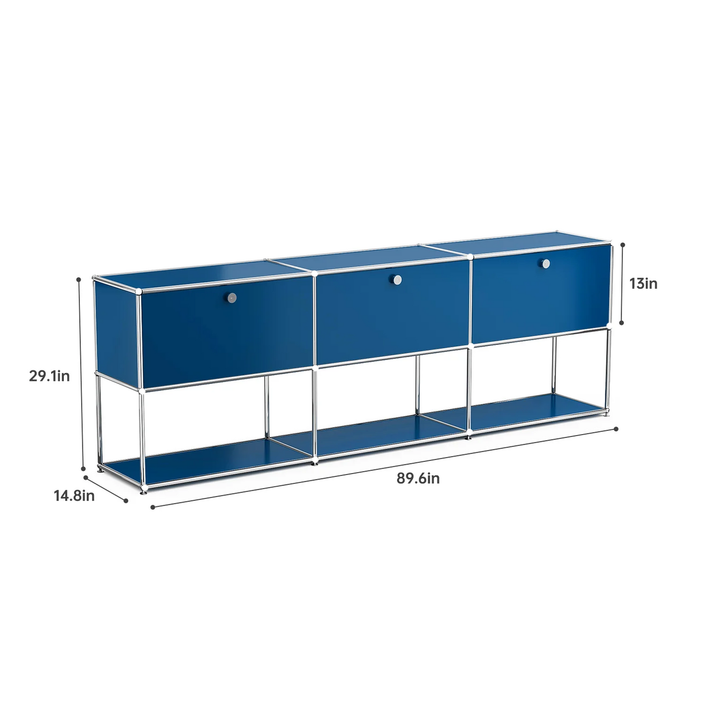 Stainless Steel Storage Cabinet Metal Organizer TV Stand For Living Room