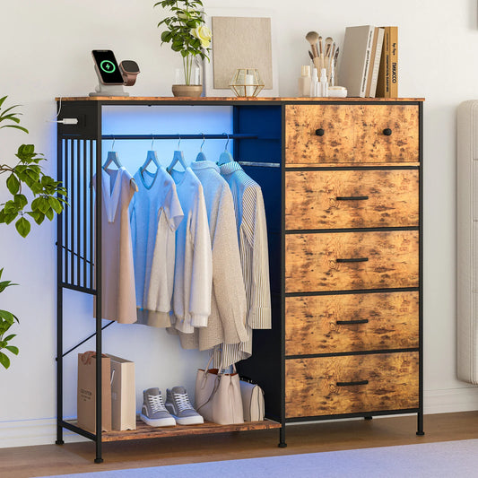 Twister.CK Modern Chest Of Drawers With Reversible Fabric Drawers