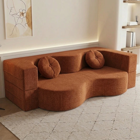 Living Room Sofa Bed Memory Foam Modular Couch Space Saving
