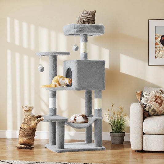 JHK Cat Tree Multi Level Tower For Indoor Cats Playtime