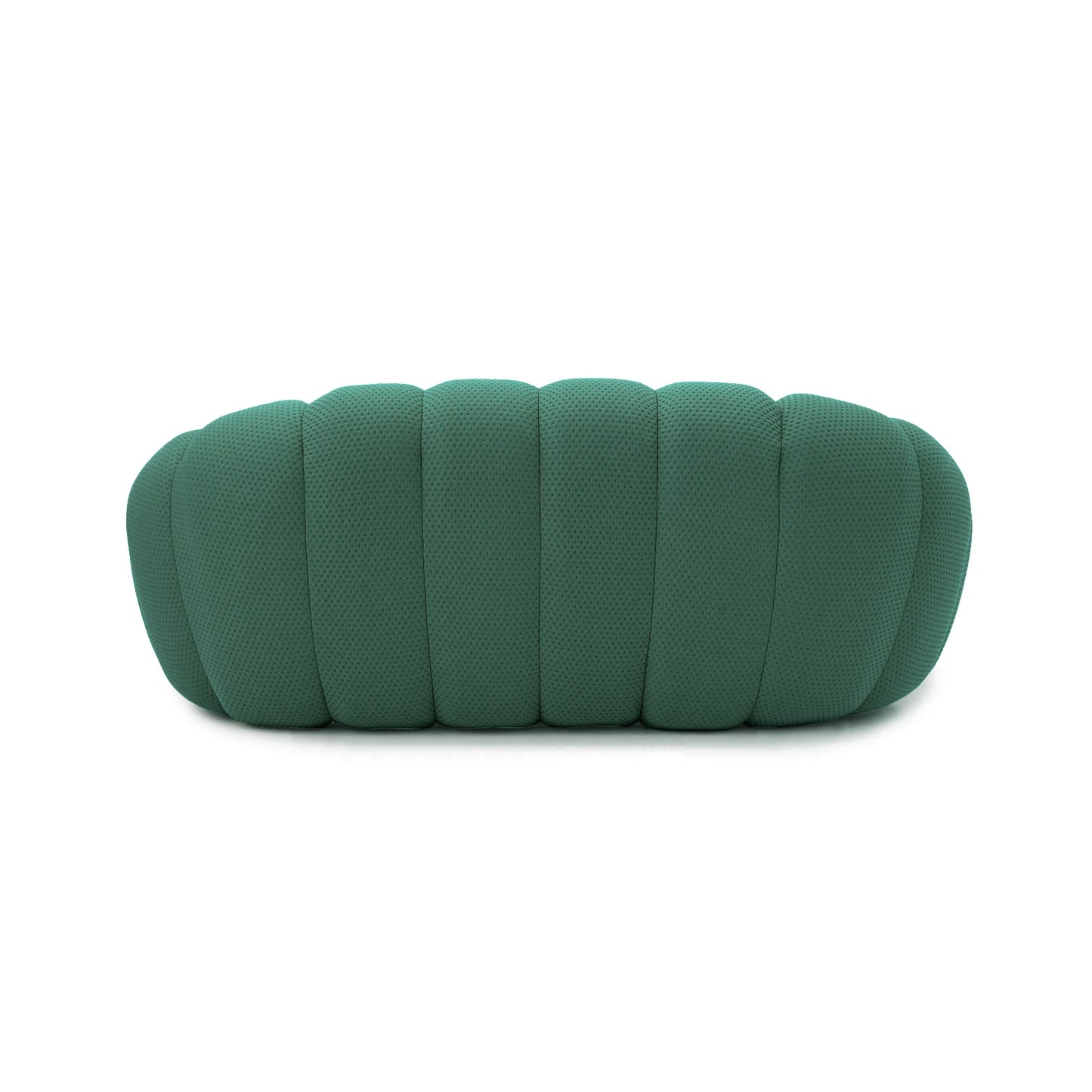 Sdorens Modern Curved Boneless Sofa 3D Knit Fabric Loveseat